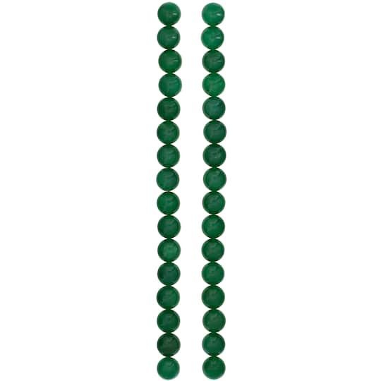 12 Pack: Green Aventurine Round Beads, 10mm by Bead Landing™